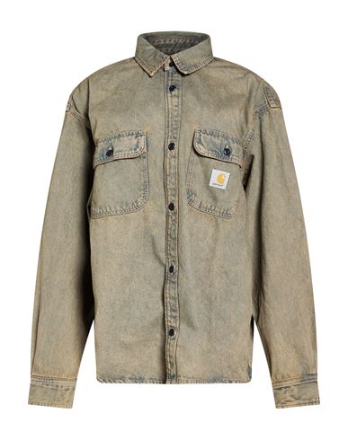 Carhartt Woman Denim Outerwear Blue Size M Cotton