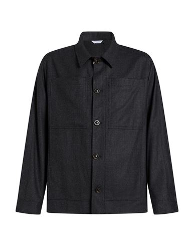 Boglioli Man Jacket Charcoal Size 40 Virgin Wool, Polyester, Elastane In Grey