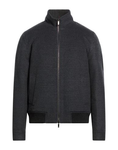 Montedoro Man Jacket Charcoal Size 40 Wool In Gray