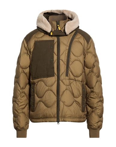 Parajumpers Man Puffer Khaki Size L Polyamide In Nude