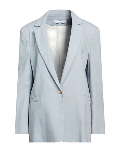 Kaos Woman Blazer Light Blue Size 8 Viscose, Linen, Cotton, Elastane