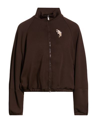Susy-mix Woman Jacket Dark Brown Size M Polyester