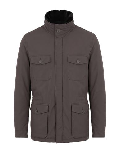 Herno Man Coat Grey Size 40 Polyester