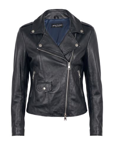 Street Leathers Woman Jacket Midnight Blue Size Xs Leather