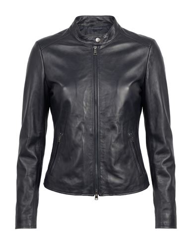 Street Leathers Woman Jacket Midnight Blue Size Xs Leather