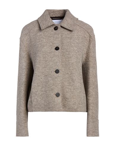 Harris Wharf London Woman Jacket Grey Size 6 Virgin Wool In Brown