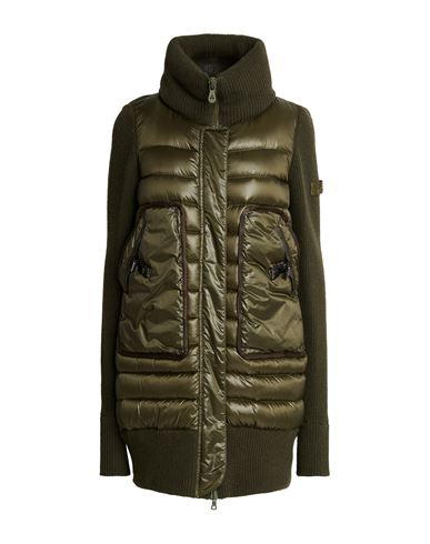 Peuterey Woman Puffer Military Green Size 6 Polyamide
