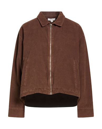 Crossley Woman Jacket Brown Size S Cotton, Elastane