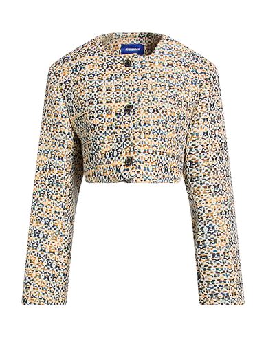 Ader Error Woman Jacket Ivory Size 1 Cotton, Polyester In White