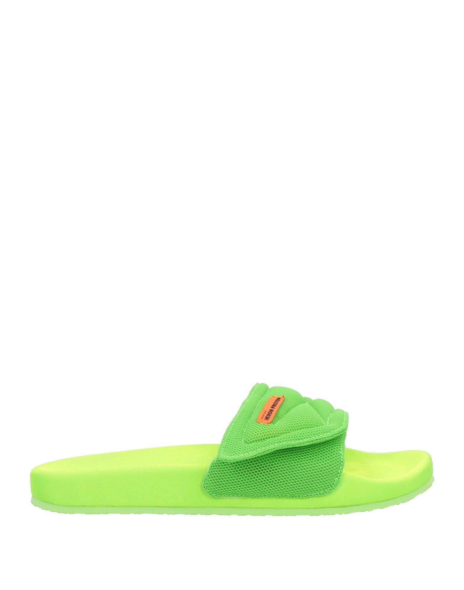 Heron Preston Sandals In Acid Green