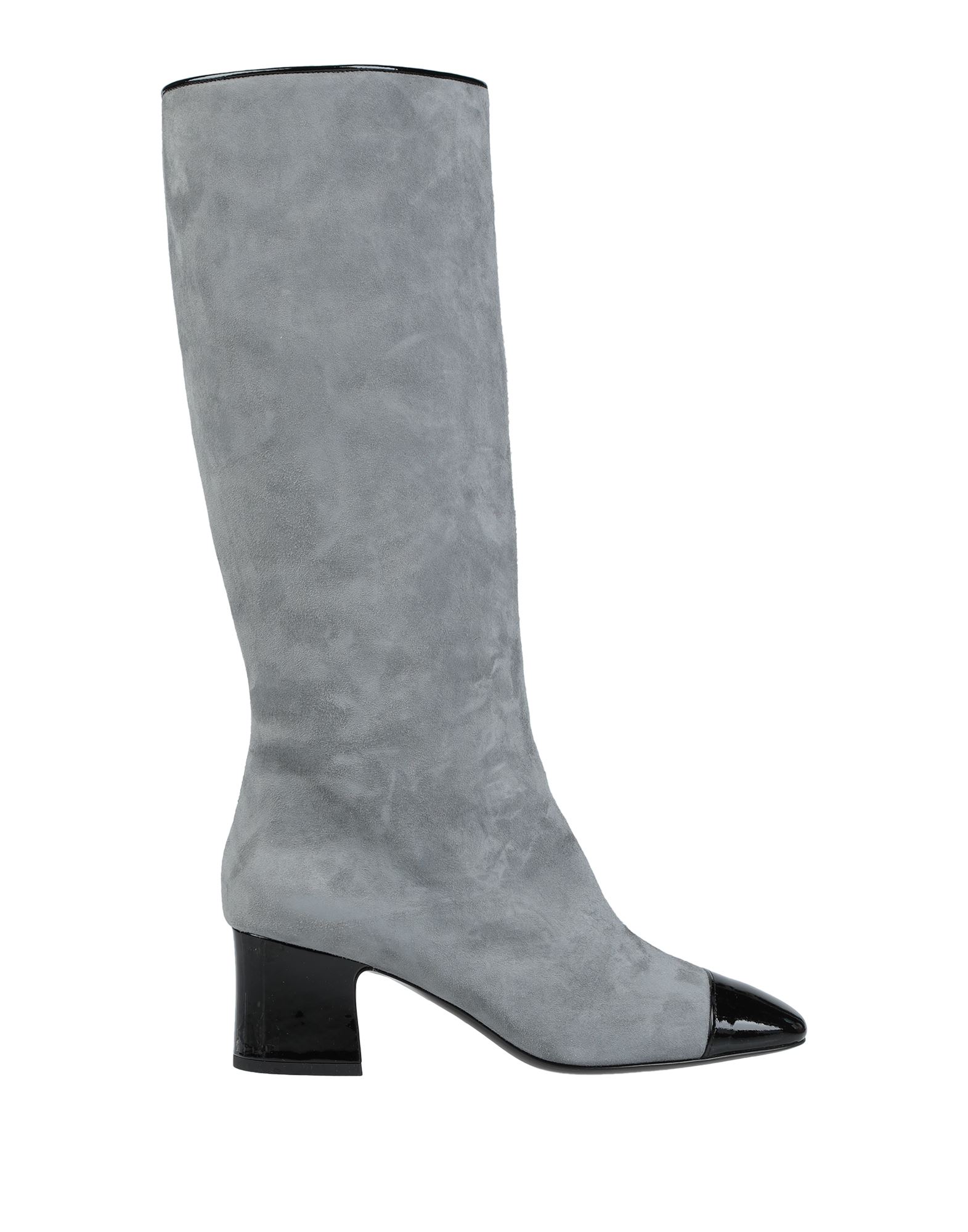 Aand Knee Boots In Grey