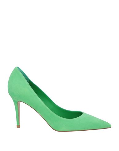 Le Silla Woman Pumps Green Size 9 Soft Leather