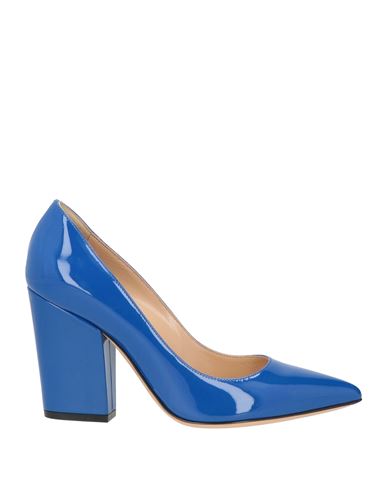 Sergio Rossi Woman Pumps Blue Size 7 Soft Leather