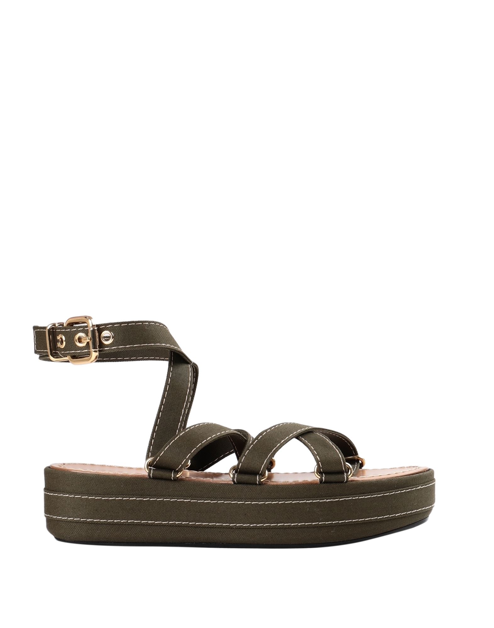 Marni Sandals In Military Green