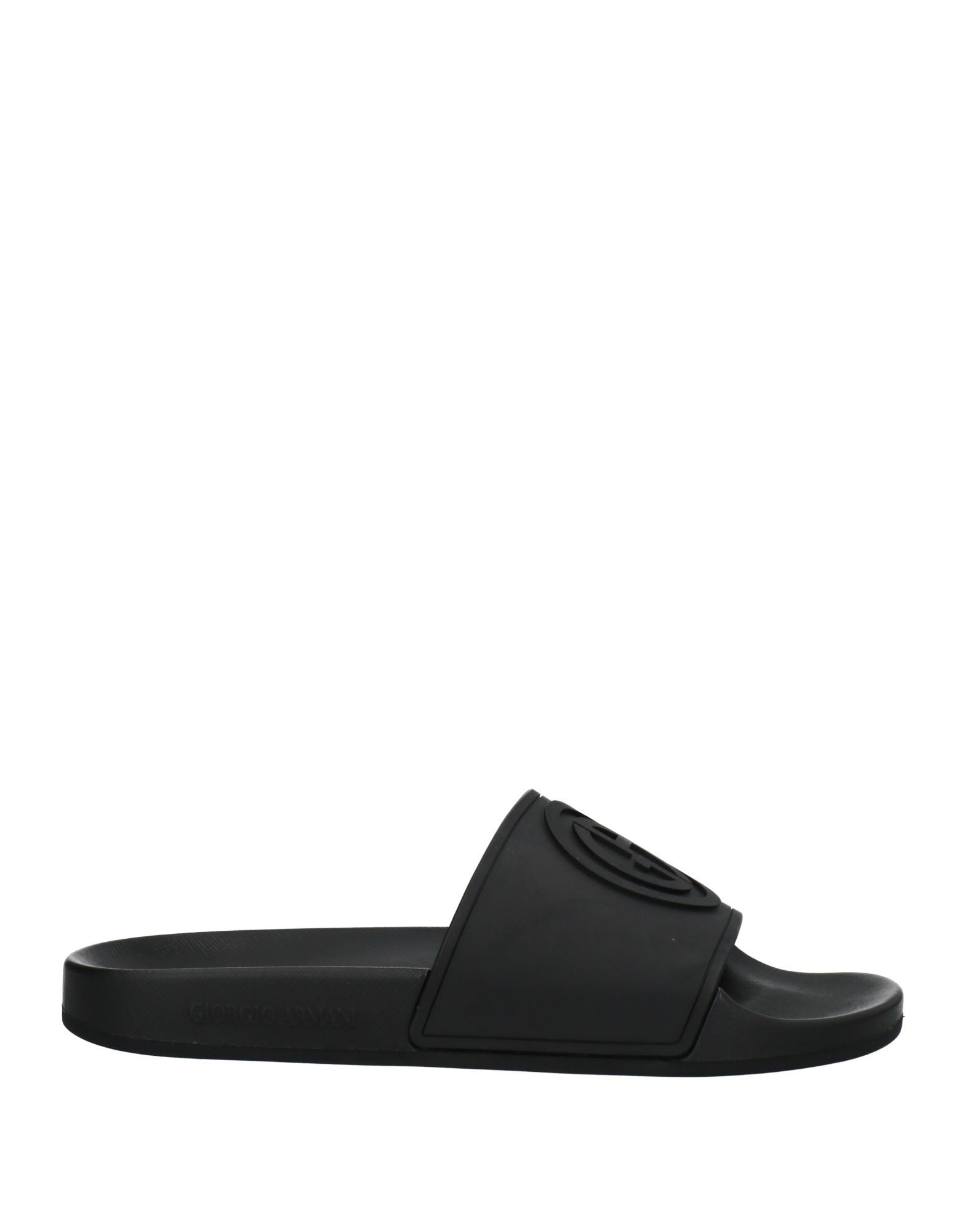 Giorgio Armani Man Sandals Black Size 9 Rubber