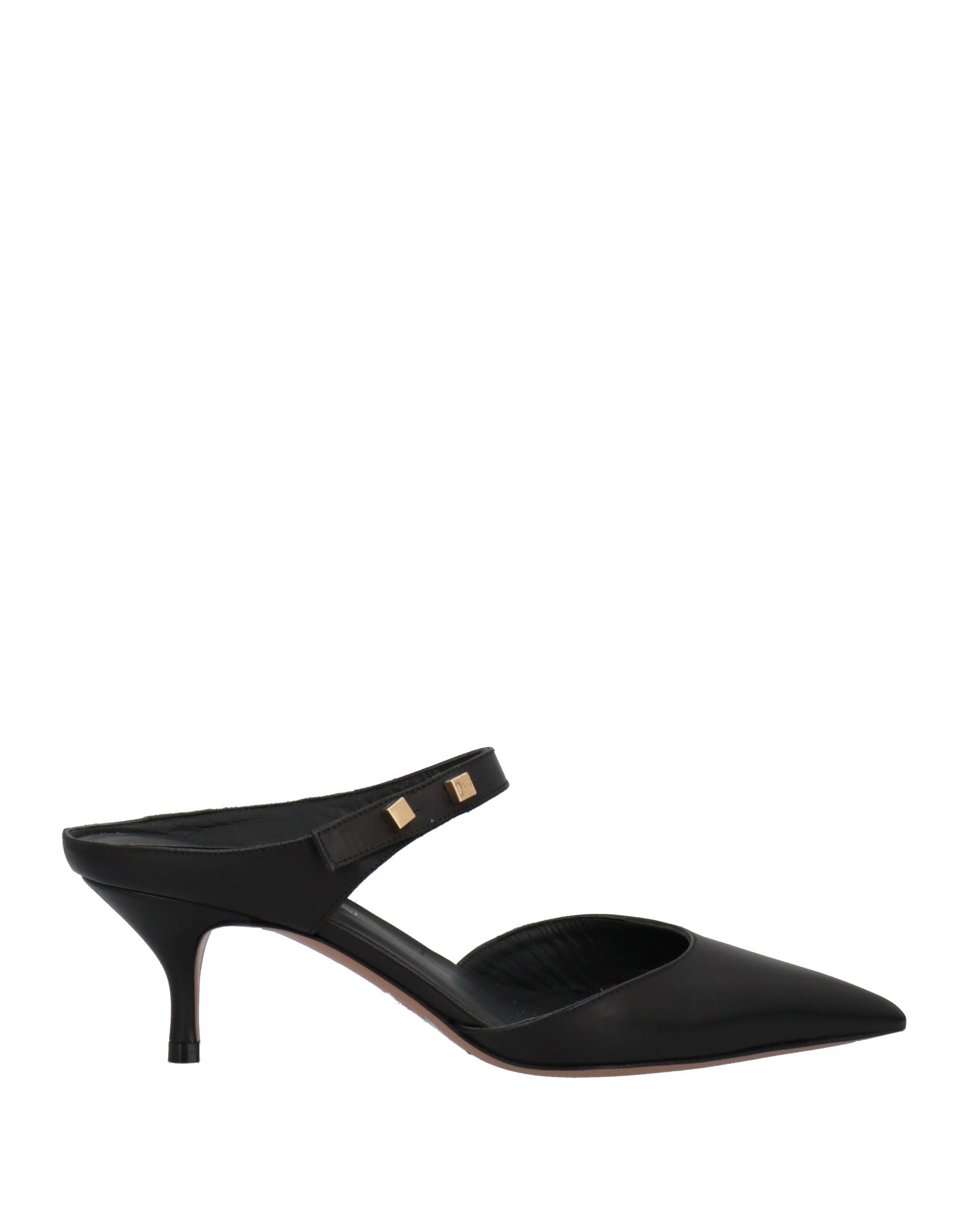 Emporio Armani Woman Mules & Clogs Black Size 4.5 Soft Leather
