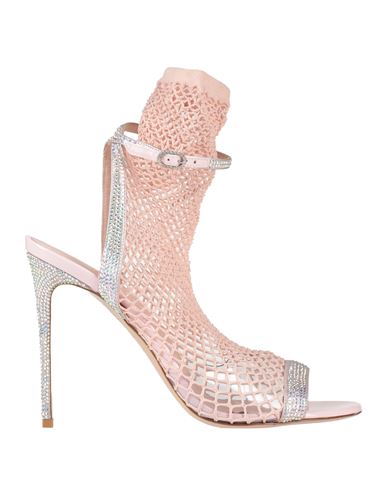 Le Silla Woman Sandals Light Pink Size 6 Textile Fibers, Leather