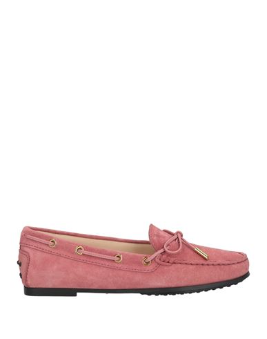 TOD'S TOD'S WOMAN LOAFERS ANTIQUE ROSE SIZE 4 LEATHER 