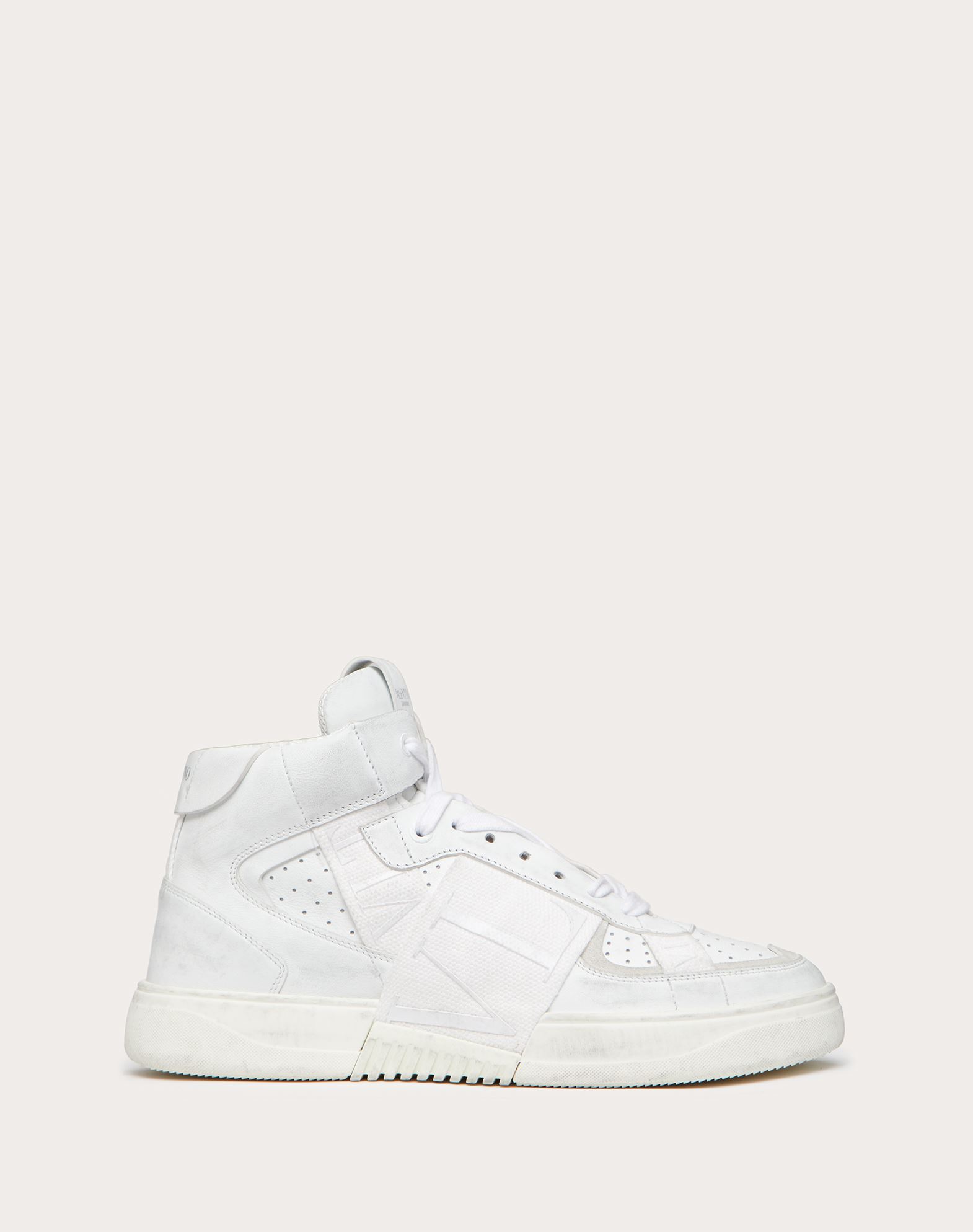 Mid Top Calfskin Vl7n Sneaker With Bands For Woman Valentino Online Boutique