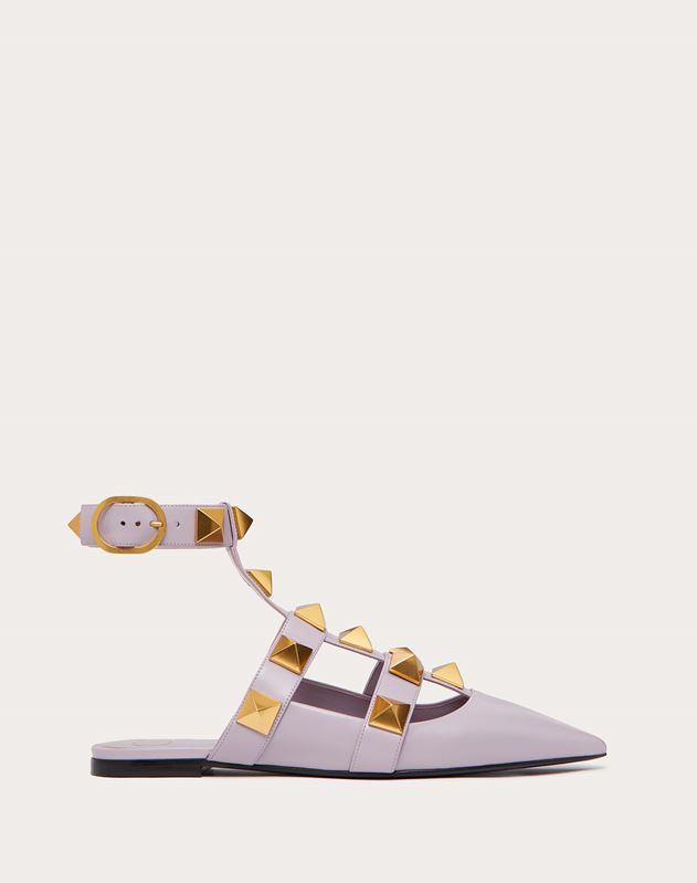 Roman stud calfskin ballet Clearance