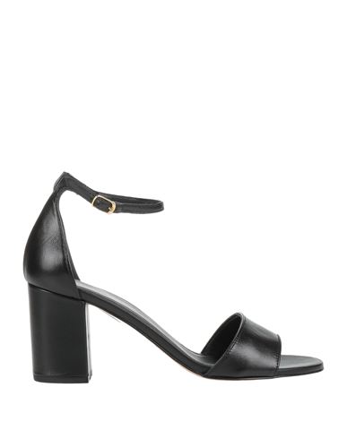 Paolo Mattei Woman Sandals Black Size 9 Soft Leather