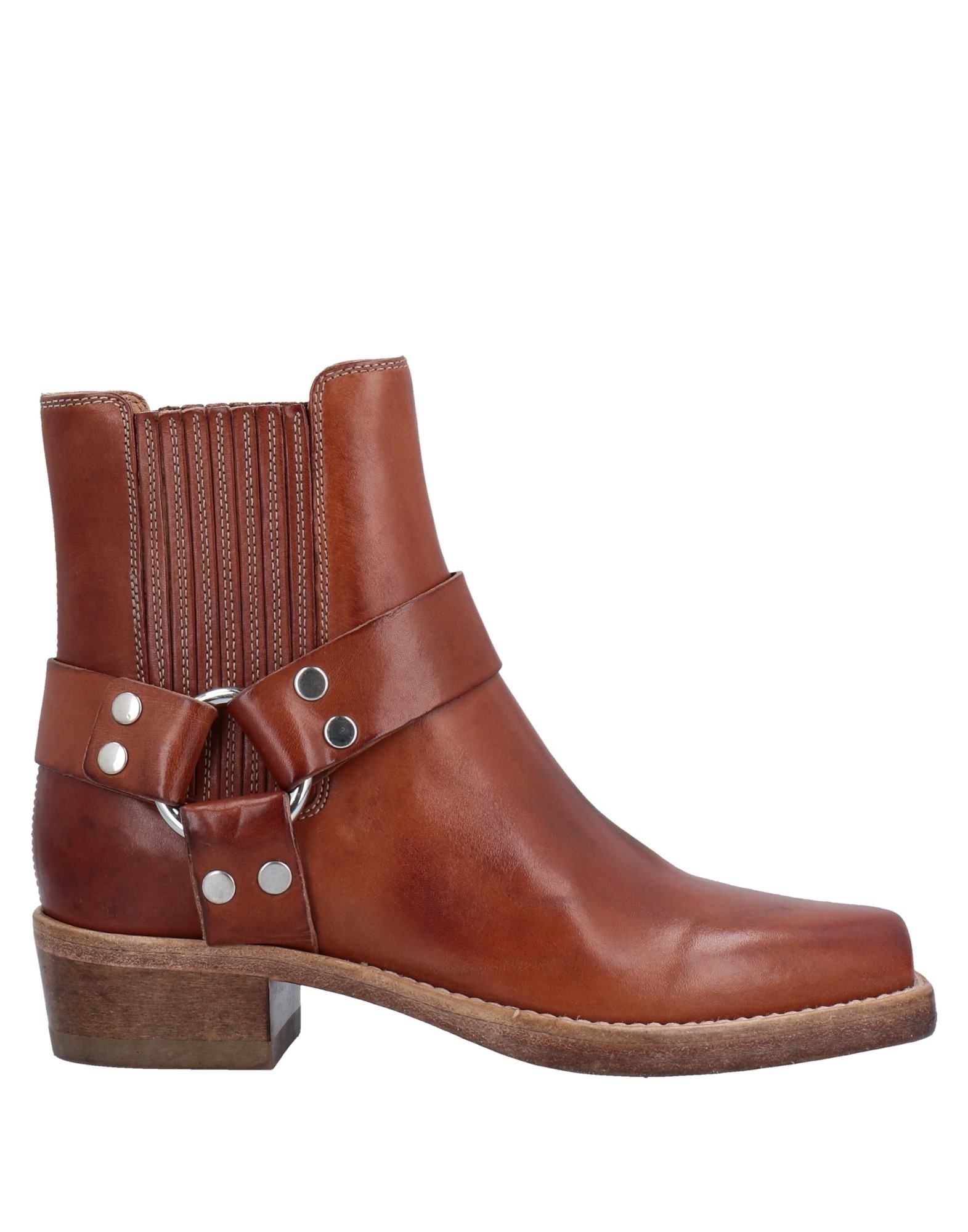 Re/done Ankle Boots In Tan