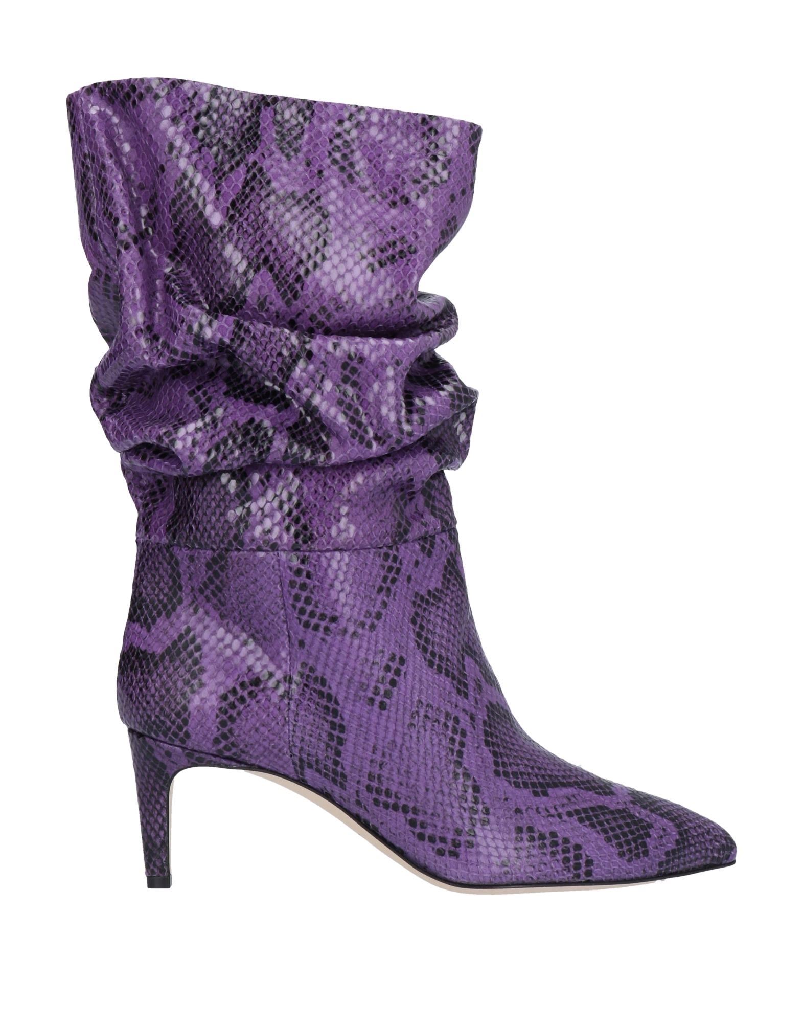 Paris Texas Knee Boots In Purple