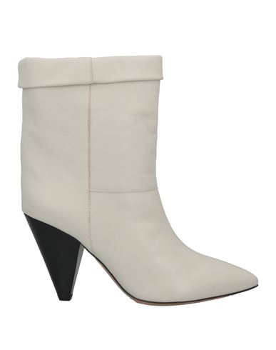 Isabel Marant Woman Ankle Boots Light Grey Size 9 Lambskin