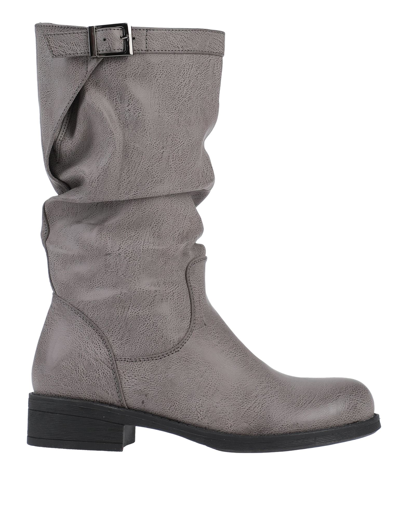 Sexy Woman Knee Boots In Dove Grey
