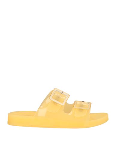Colors Of California Woman Sandals Ocher Size 8 Rubber In Yellow