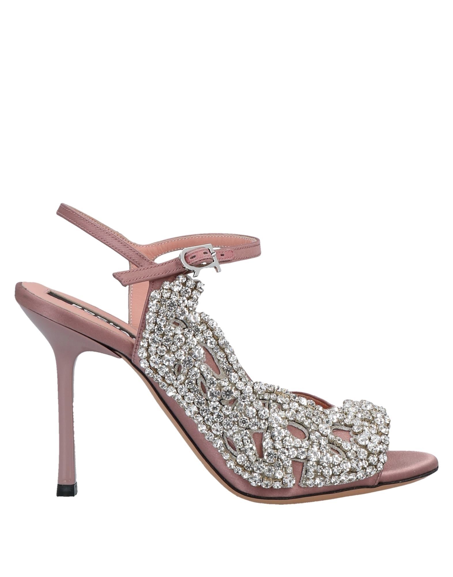 Rochas Sandals In Pastel Pink