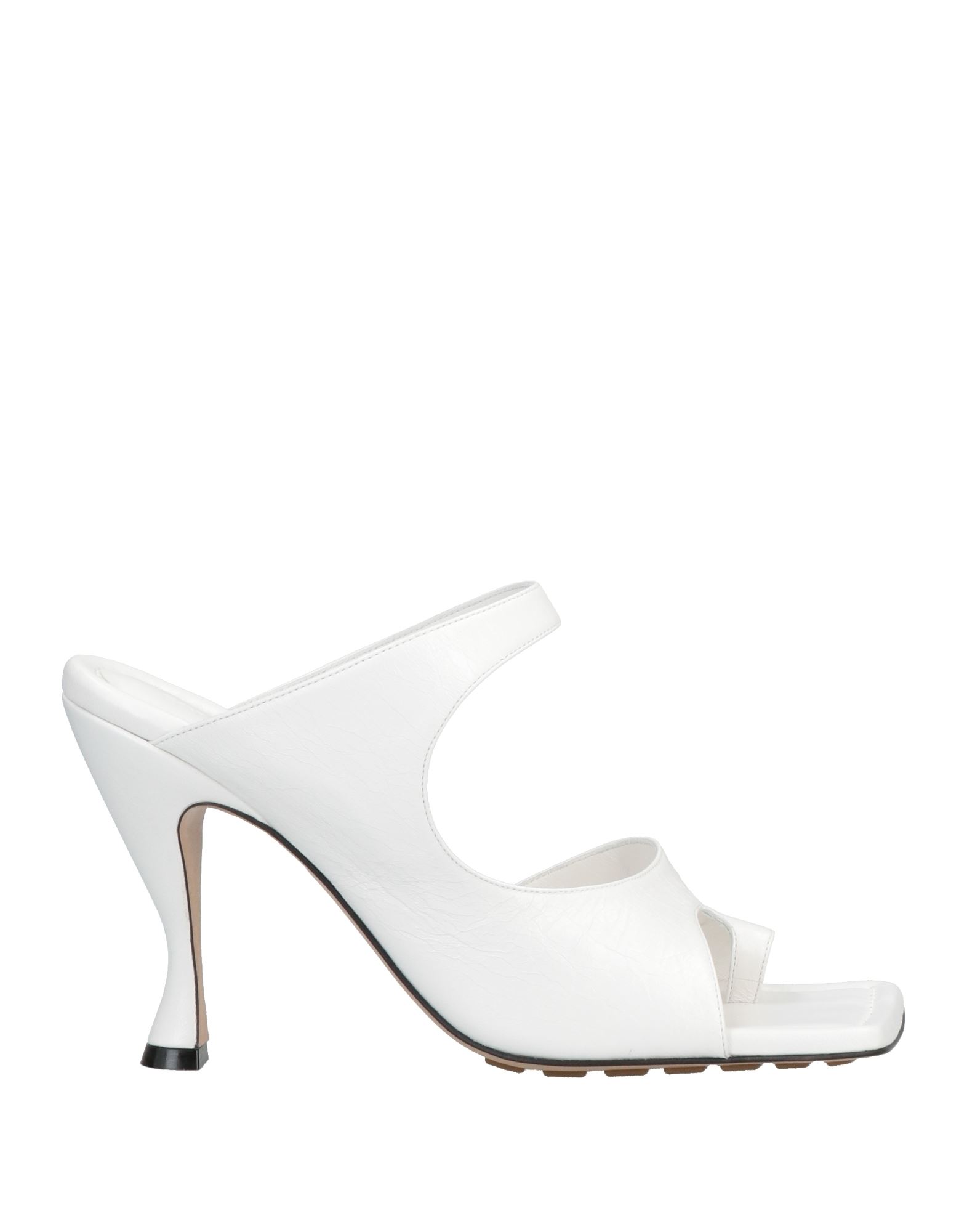 BOTTEGA VENETA BOTTEGA VENETA WOMAN THONG SANDAL WHITE SIZE 8.5 SOFT LEATHER 