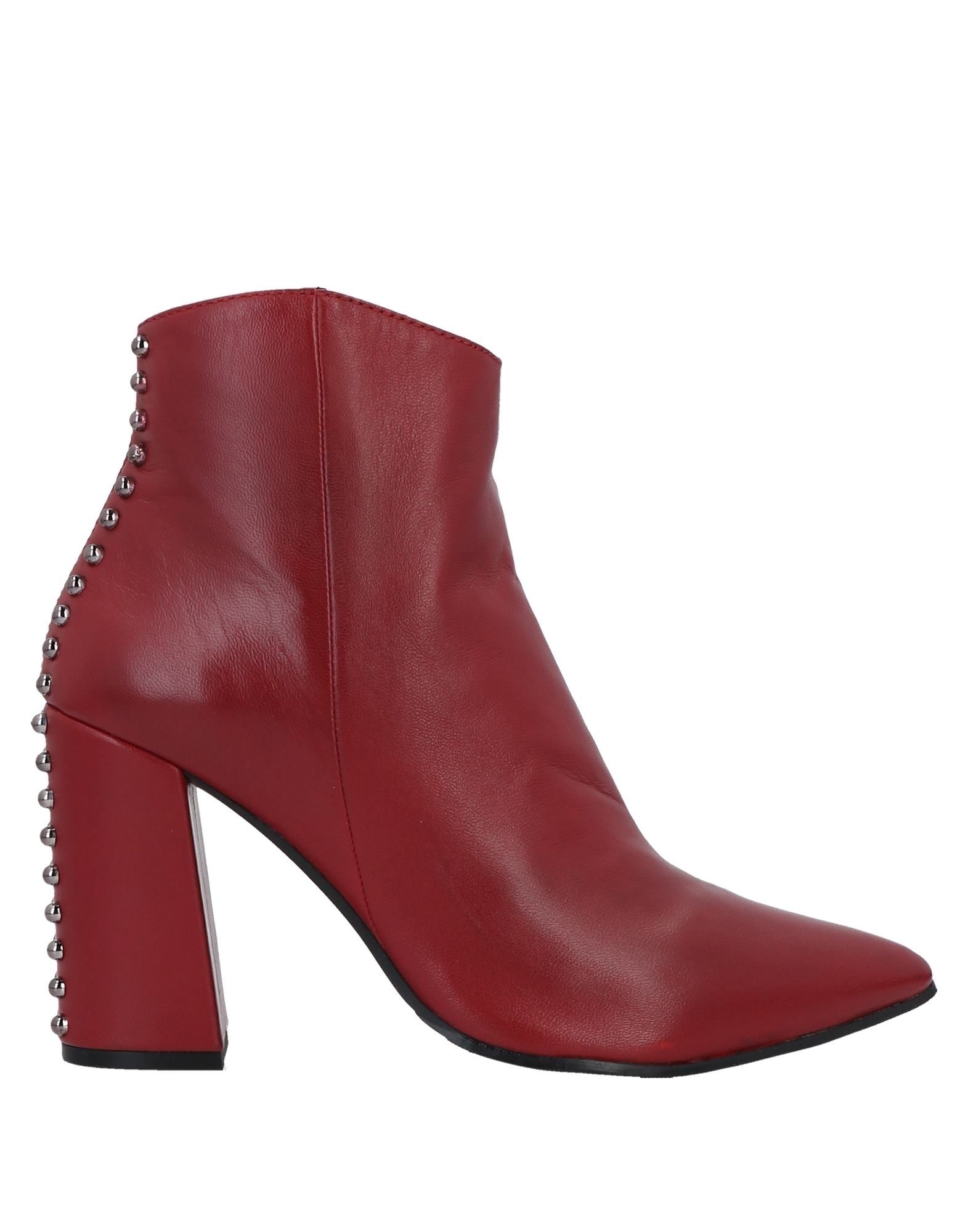 Adele Dezotti Ankle Boots In Brick Red