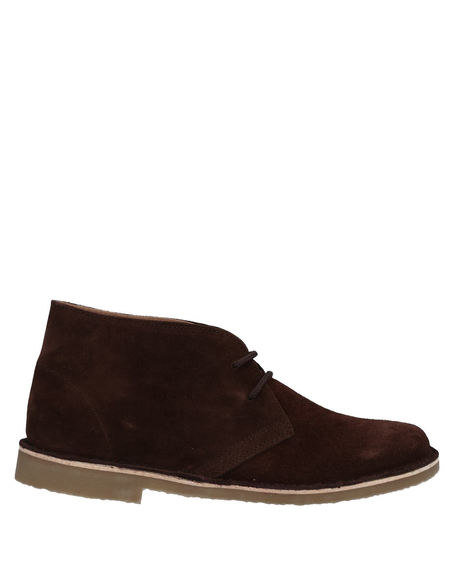 Cotton Belt Ankle Boots In Brown
