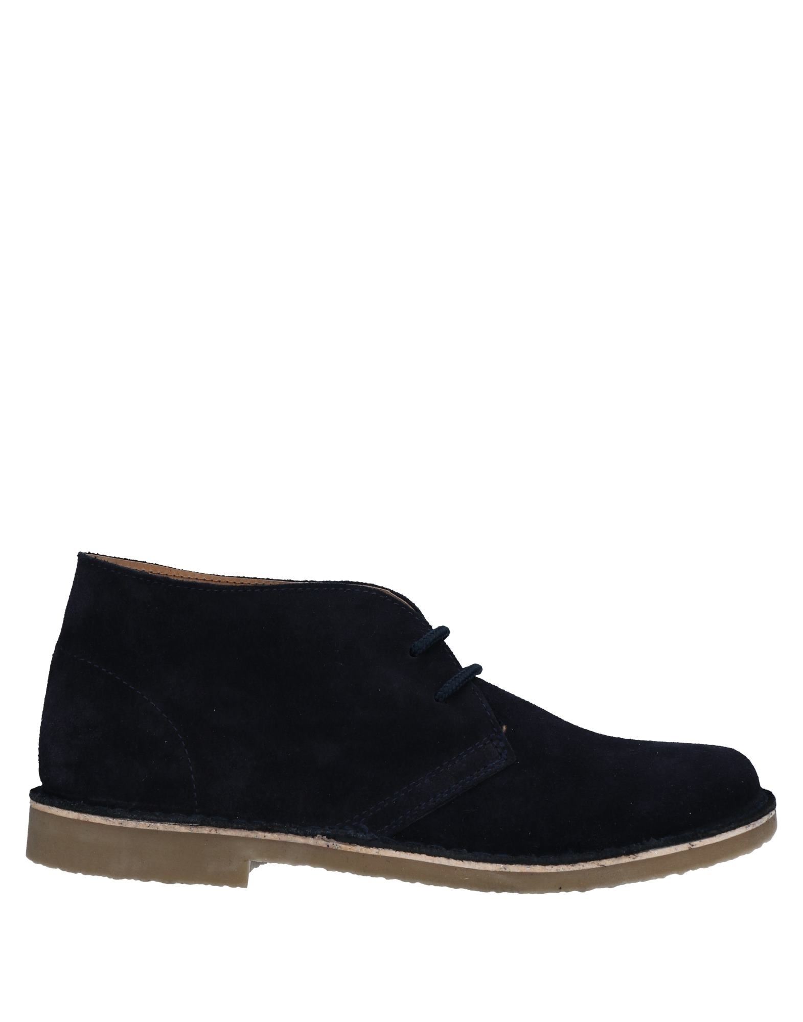 Cotton Belt Ankle Boots In Blue