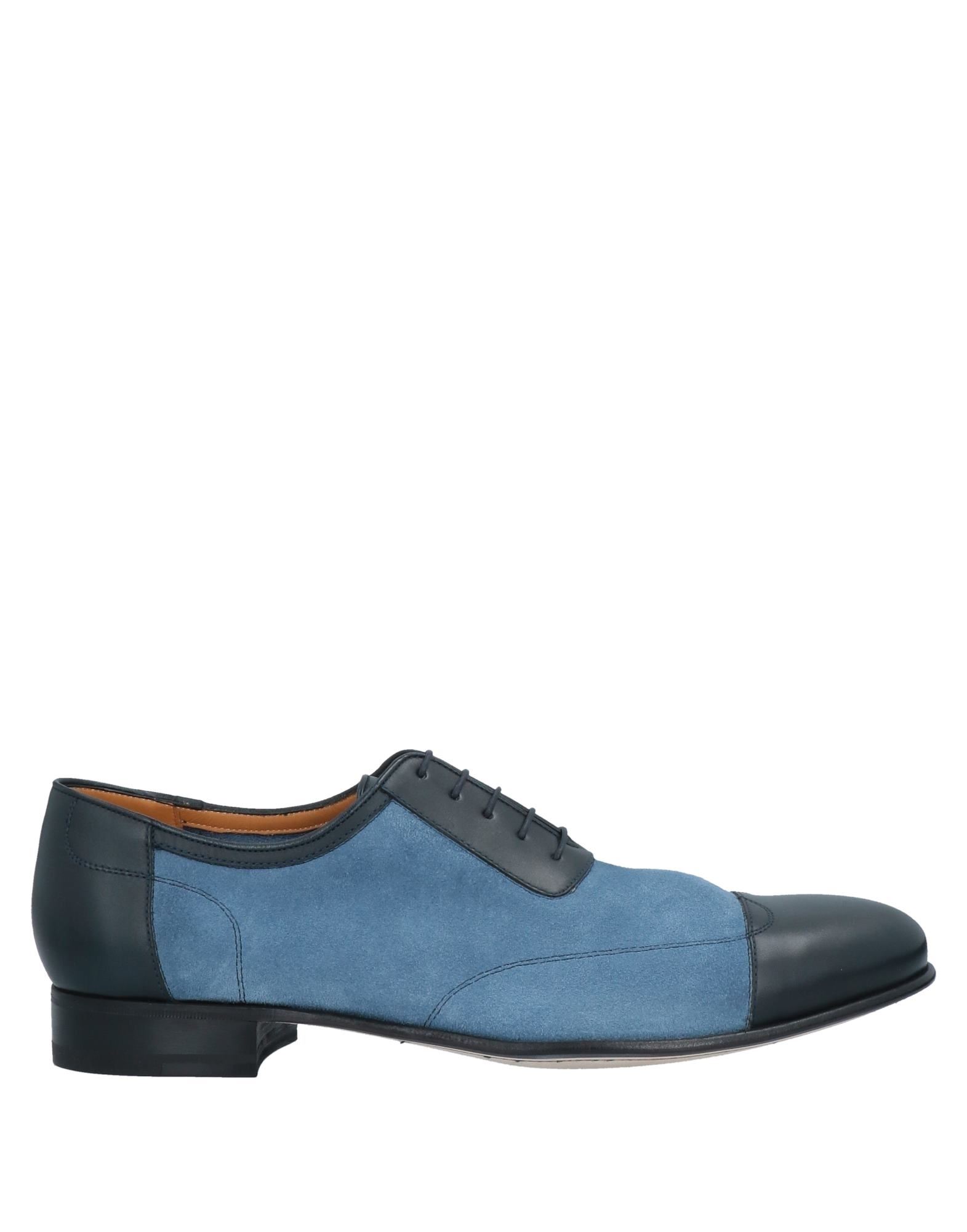 A.testoni Lace-up Shoes In Pastel Blue