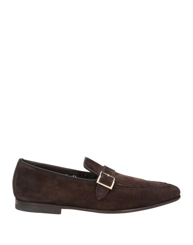 Santoni Man Loafers Dark Brown Size 12 Soft Leather
