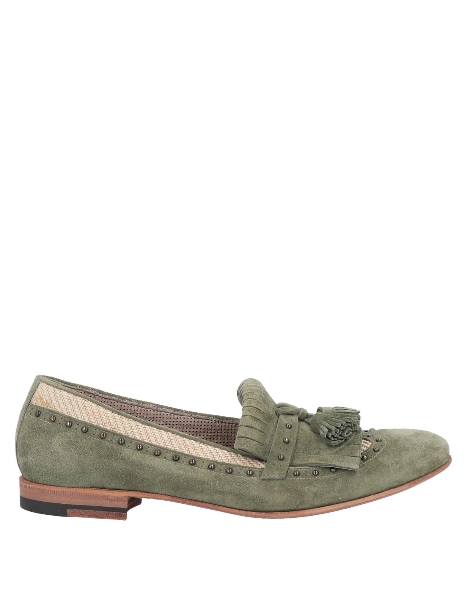 Henderson Baracco Loafers In Military Green