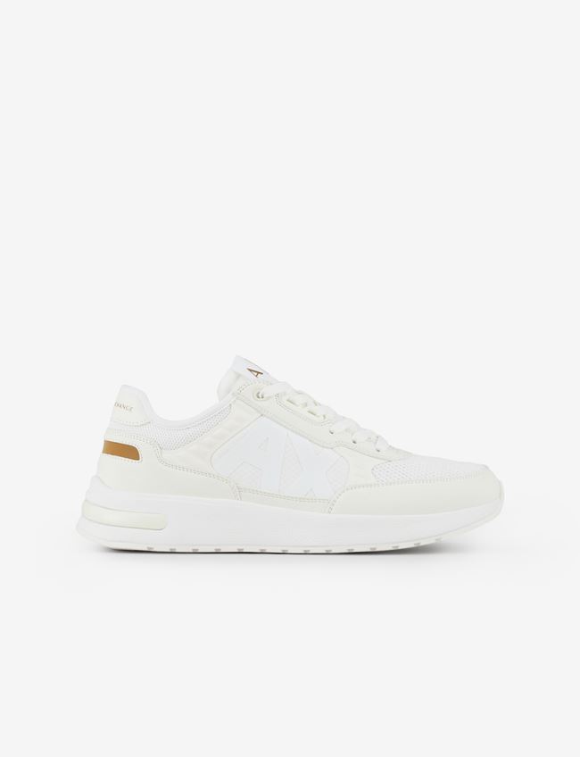 Armani Exchange Sneakers Avorio Poliestere