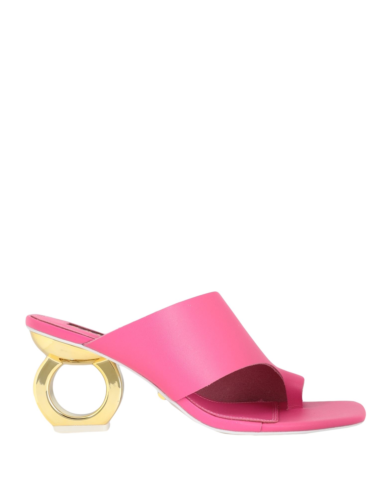 Shop Kat Maconie Sigrid Woman Thong Sandal Fuchsia Size 6 Bovine Leather In Pink