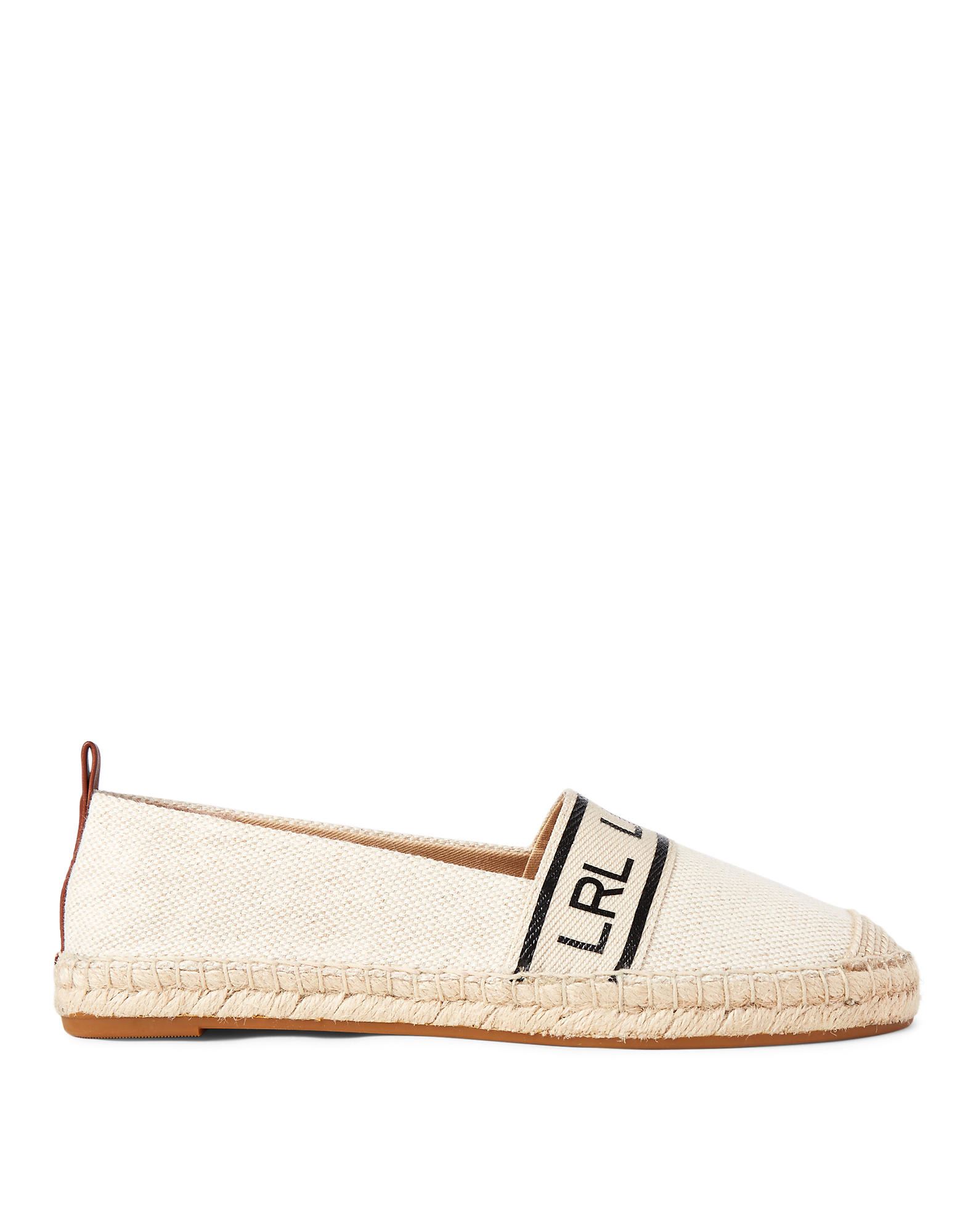 《セール開催中》LAUREN RALPH LAUREN レディース エスパドリーユ アイボリー 5 コットン 95% / 牛革 5% CAYLEE TWO-TONE CANVAS ESPADRILLE