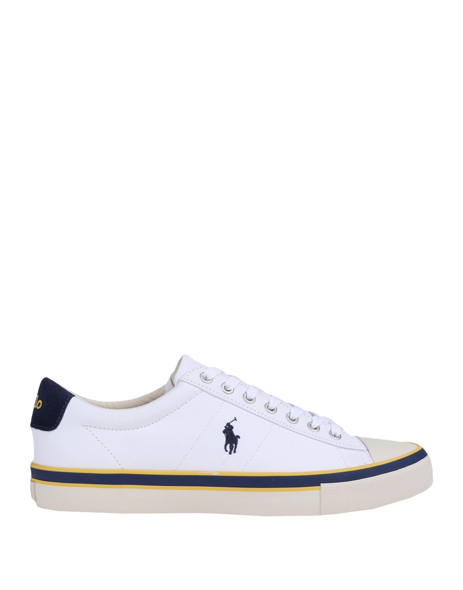 《セール開催中》POLO RALPH LAUREN メンズ スニーカー ホワイト 42 コットン / ゴム / 牛革 SAYER RECYLCED CANVAS SNEAKERS