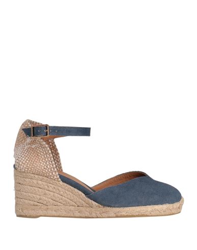 Castaã±er Castañer Woman Espadrilles Blue Size 8.5 Textile Fibers