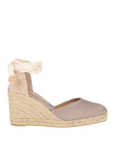 Castaã±er Castañer Woman Espadrilles Khaki Size 6 Textile Fibers In Beige