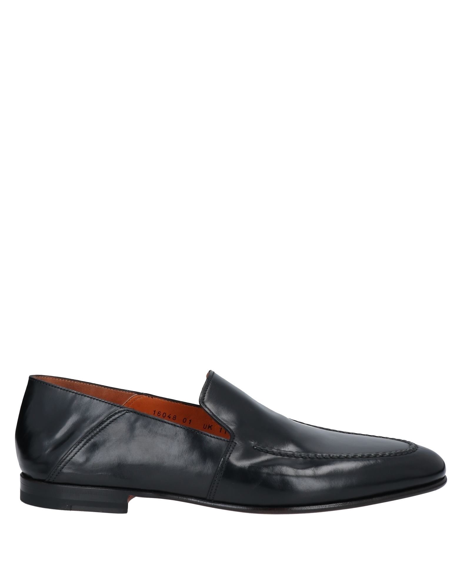 Santoni Loafers In Black