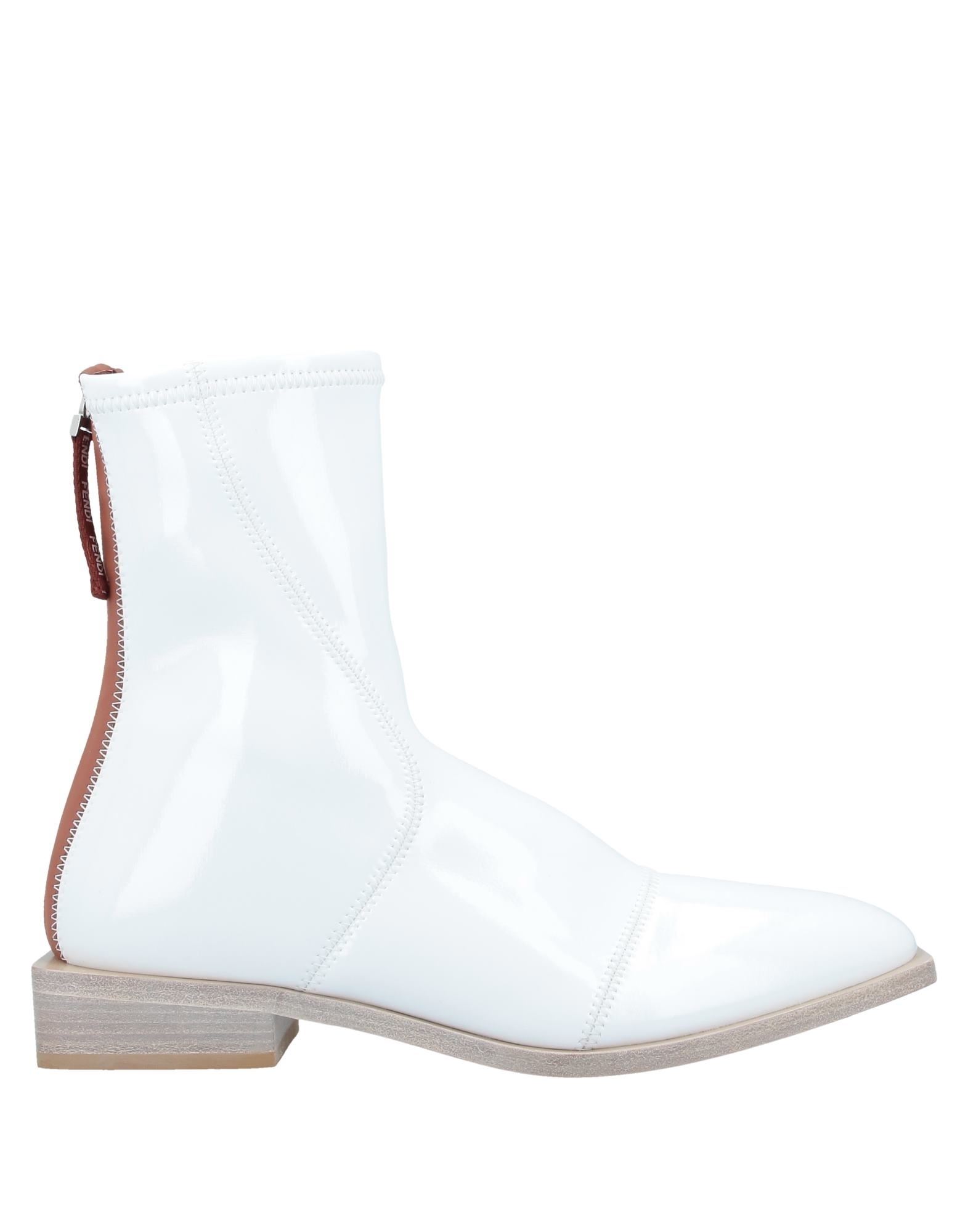 fendi white ankle boots