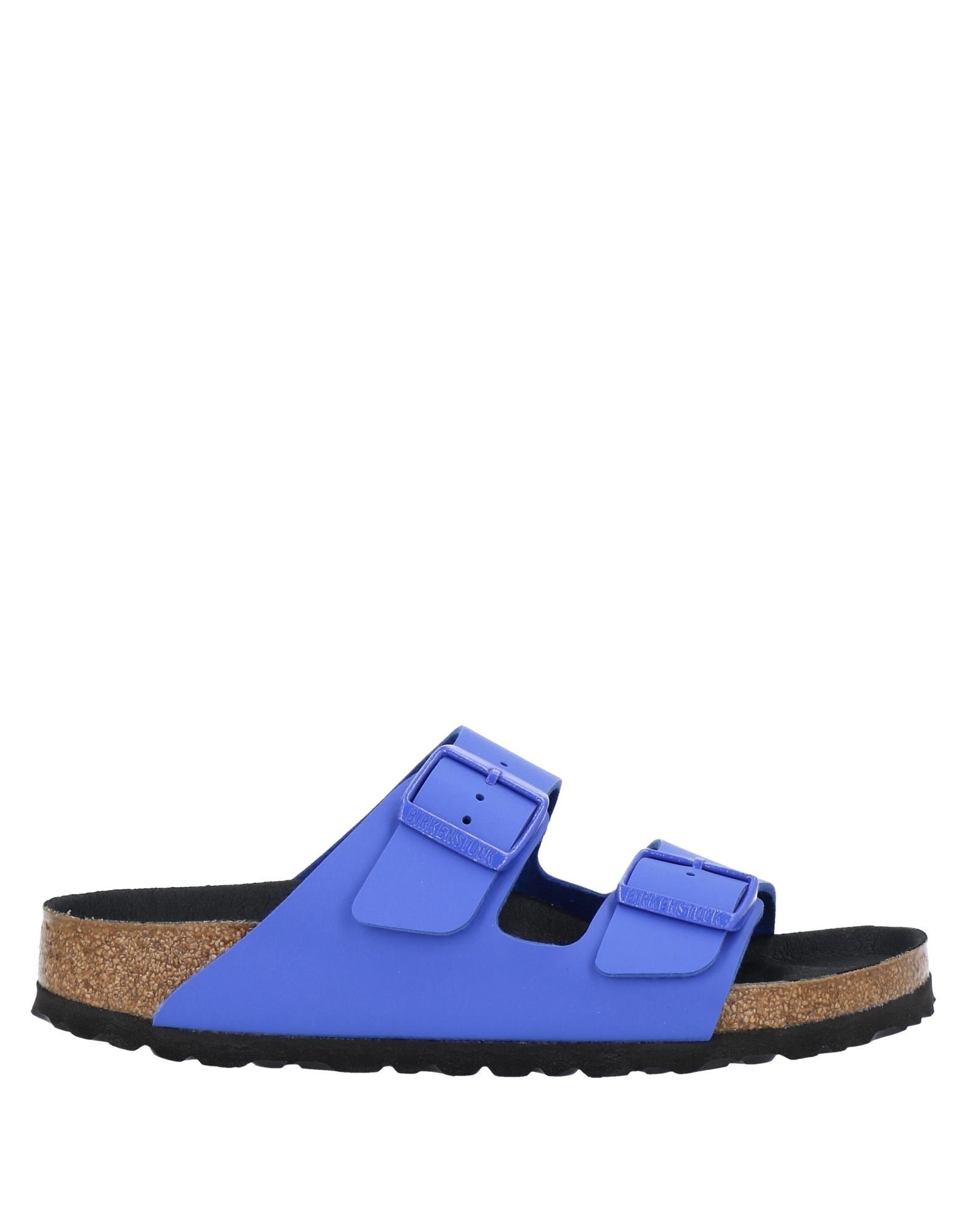 Birkenstock Vibrant Blue Slip-On Sandals Arizona | Soft Footbed | Birko-Flor | Blue – Birkenstock Midtown main image 4