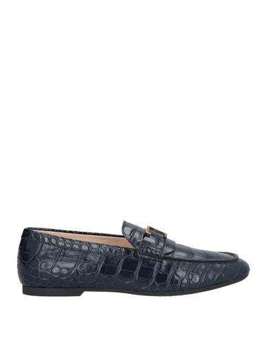 TOD'S TOD'S WOMAN LOAFERS MIDNIGHT BLUE SIZE 4.5 CALFSKIN 