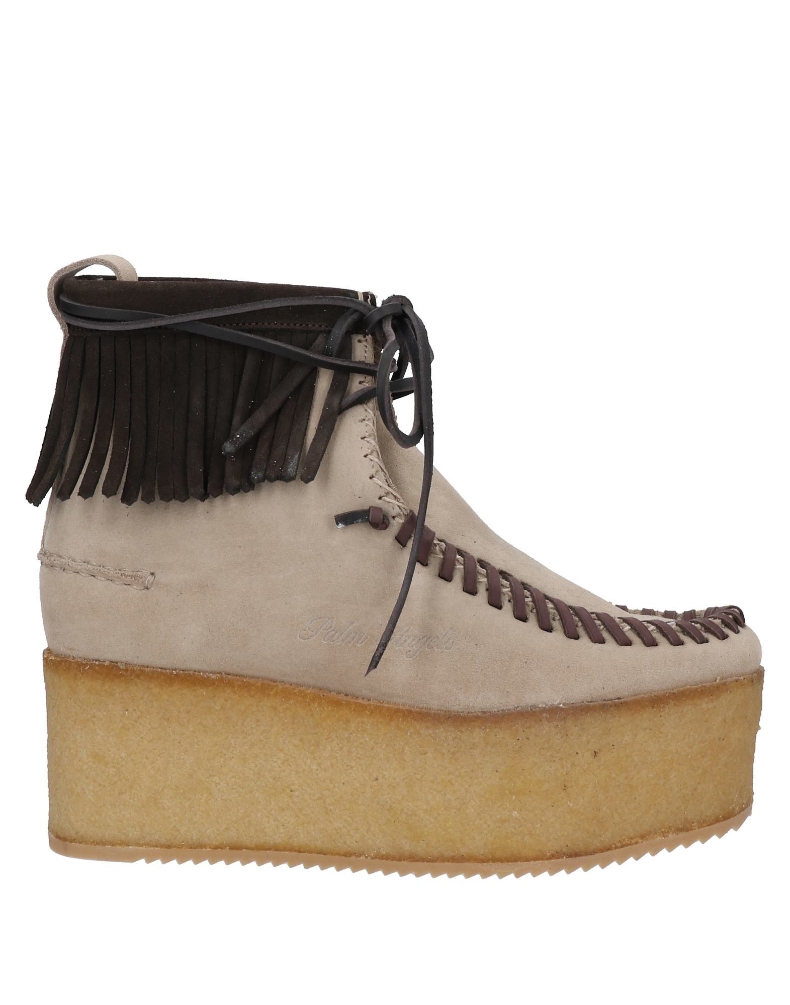 PALM ANGELS PALM ANGELS X CLARKS ORIGINALS WOMAN ANKLE BOOTS SAND SIZE 9 SOFT LEATHER,17031386GC 3