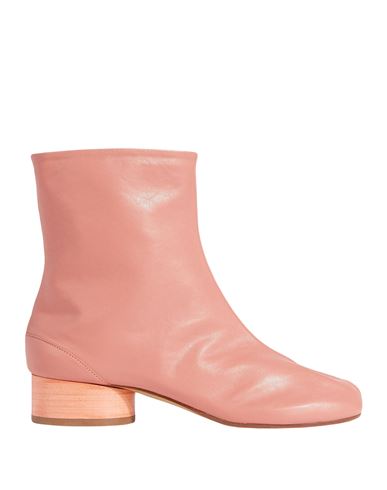 Maison Margiela Woman Ankle Boots Salmon Pink Size 7 Soft Leather